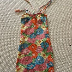 Zara Multicolor Floral Mini Dress